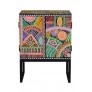 MUEBLE MANGO PINTADO A MANO   DOS PUERTAS 45 X 30 X 50 cm